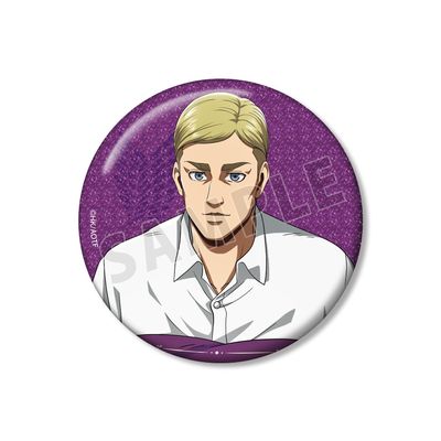 Attack on Titan Elvin Relax Version 3.0 inches (76 mm) Glitter Tin Badge