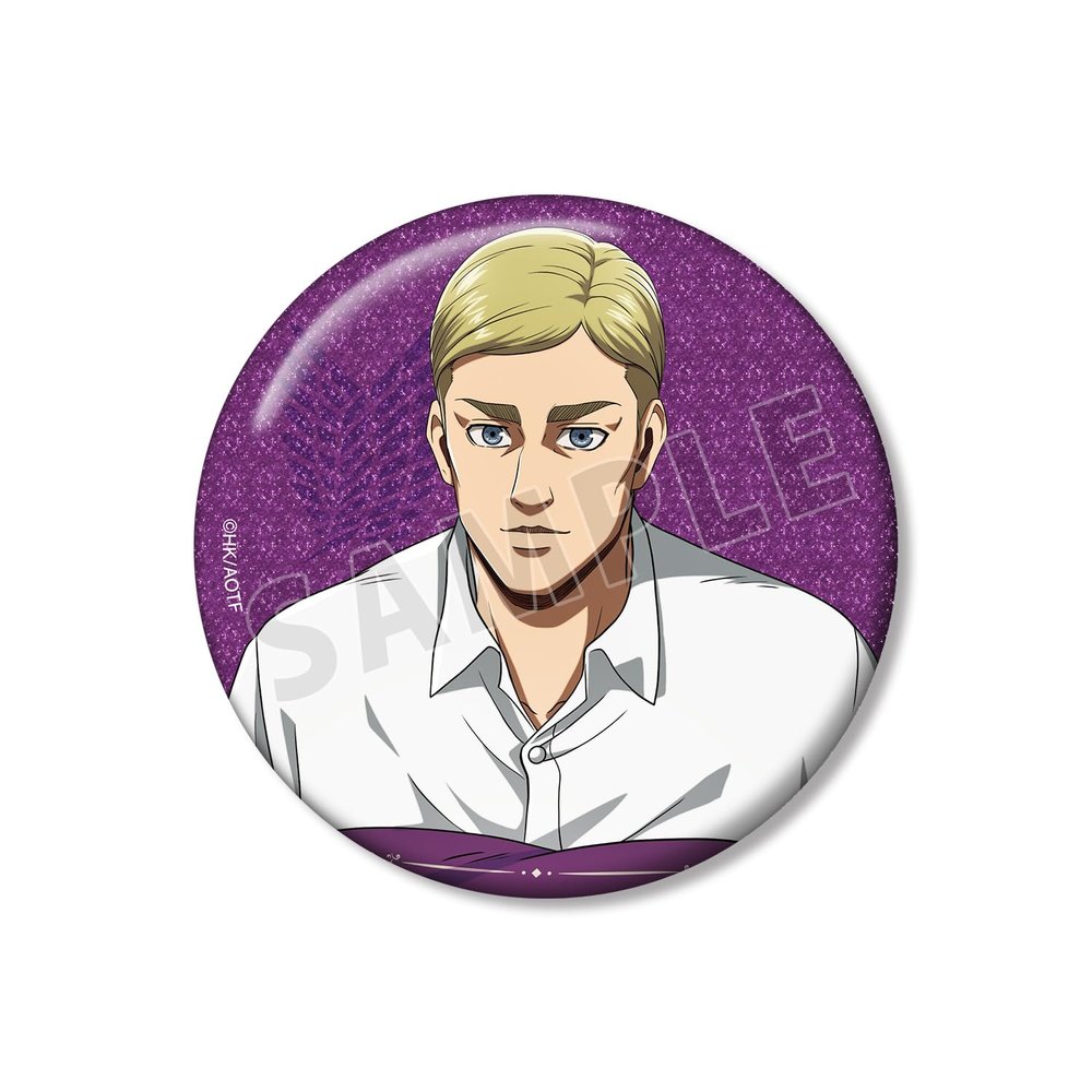 Attack on Titan Elvin Relax Version 3.0 inches (76 mm) Glitter Tin Badge