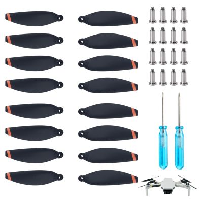 16 Pcs Mini 4K Propellers Low-Noise Replacement Propellers for DJI Mavic Mini 2/Mini 2 SE/Mini SE/Mini 4K Drone Quick-Release Blades Props Accessories, Weather-Resistant & Easy to Install