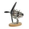 16 Cylinder Stirling Engine Model, Swash Plate Mechanism with Glass Cylinders, Metal Construction Physics Science Demonstration, Educational Display for Engineering Enthusiasts view 1