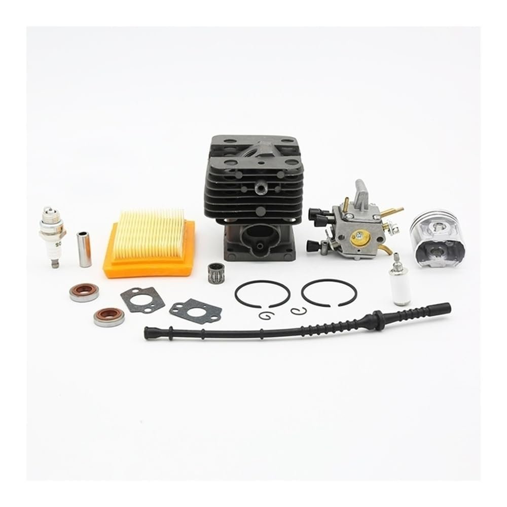 35mm 38mm 40mm Cylinder Piston Carburetor Air Filter Fuel Hose Kit for FS120 FS250 FS200 Brushcutter Parts(FS120 35MM)