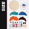 Emotion Learning Felts Board Family Face Board for Age 4-6 Interactive, Educational,Sensory Toy view 2