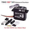 70KG Digital Servo Motor HV High Torque 180270360 Waterproof Brushless Metal Gear Steering Servo Suitable for 1/8 1/10(180) view 2