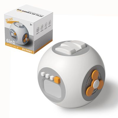 Cxdhzlx Round Busy Cube 6 in 1 Montessori Toys for 1 Year Old Boy, Baby Sensory Toys for Ages 1-3, Toddler Learning Activities Travel Toy Birthday Gift for 1 2 3 Year Old Boy Girl