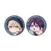 Naka Tetsu Ann Momose Original & Chibi Character Travel Version Set of 2 Hologram Can Badges Ver. B view 1
