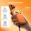 abxylute M4 Snap-On Mobile Gaming Controller for Android & iPhone, Lightweight Portable Phone Controller, Pocket-Sized Retro Emulator Gamepad Kickstand,Dual Joystick Turbo for Pro Gaming,Magnet Orange view 4