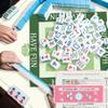 BUZCOZY Lotus Mahjong Mat and 4Pcs Acrylic Mahjong Line Finder Set31.5x31.5 Inch Non-Slip Noise Reduction Gaming Mat with Carry Bag,Cute Mahjong Line Finder for Beginners,Party, Poker Board Games view 2
