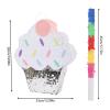 15" Ice Cream Cake Pinata Birthday Party Decorationwith Stick, for Birthday, Baby Shower, Summer Event, Adorable Design view 2