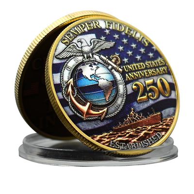 1776-2026 USA 250th Anniversary Commemorative Coin Set Liberty Bell Statue of Liberty Marines Independence Souvenir Gift (Style 8-1pc)
