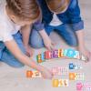 Alphabet Matching Game - Alphabet Flash Cards, Matching Letter Game, Self-Correcting Learning Puzzle Toys, Letter Recognition Flash Cards Set for Toddler Kids Kindergarten Preschool Travel Holiday view 4