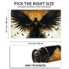 HGGJFLYX Playmat for MTG, 28x16 Inch for TCG Playmat with Non-Slip Rubber Base, Smooth Surface Stitched Edges, Magic Card Game Mat with Storage Bag, and Desk Mousepad, Winged Skeleton with Butterflies view 2