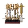 KACIO LS2-13S Vertical Two-Cylinder Reciprocating Steam Engine Model with Oil Cup Support Forward and Reverse Rotation Suitable for 80-120CM Steam Model Ship Boiler Not Included view 2