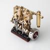 KACIO LS2-13S Vertical Two-Cylinder Reciprocating Steam Engine Model with Oil Cup Support Forward and Reverse Rotation Suitable for 80-120CM Steam Model Ship Boiler Not Included view 3