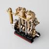 KACIO LS2-13S Vertical Two-Cylinder Reciprocating Steam Engine Model with Oil Cup Support Forward and Reverse Rotation Suitable for 80-120CM Steam Model Ship Boiler Not Included view 4
