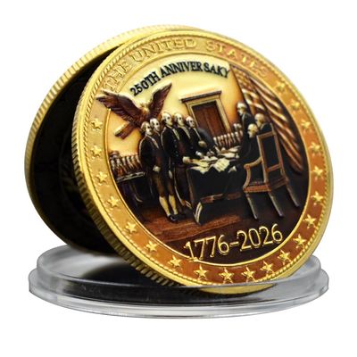 1776-2026 USA 250th Anniversary Commemorative Coin Set Liberty Bell Statue of Liberty Marines Independence Souvenir Gift (Style 7-1pc)