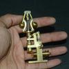 Mini Steam Engine, 58 x 36 x 90mm Mini Brass Steam Engine Flyball Governor with 3mm Steam Tube Port view 2