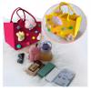 DxXU SewLife Kawaii Bunny Colorful Small Grocery Felt Tote Wide Base Gift Bag For Teens (5.Purple) view 4