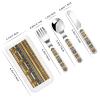 Egyptian Pharaonic Frescoes 3-piece children's cutlery set stainless steel perfect for family dinners and picnics view 2
