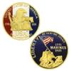 1776-2026 USA 250th Anniversary Commemorative Coin Set Liberty Bell Statue of Liberty Marines Independence Souvenir Gift (Style 1-1pc) view 2