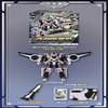 Metal Cardbot S Sky Gallop Figure, Jet Mode to Robot Mode view 2