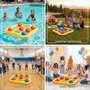Giant Tic Tac Toe Game & Pool Toys - Inflatable Outdoor Yard Games for Kids Adults Family - Jumbo Backyard Lawn Beach Activity Set view 2
