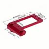 Aluminum BTA F9 Servo Mount for 1/10 RC Crawler Car, Capra servo Mount, Compatible with VP Capra F9 Offset Axle, Low Center of Gravity LCG Upgrade (Black) view 2