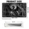 DUNQEO Fantasy Game Mat Compatible with MTG, TCG 24x14 Playmat with Stitched Edges for Trading Card Games, Board Games & Desk Use(Silverwraith,with Game Zones) view 2
