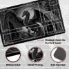 DUNQEO Fantasy Game Mat Compatible with MTG, TCG 24x14 Playmat with Stitched Edges for Trading Card Games, Board Games & Desk Use(Silverwraith,with Game Zones) view 3