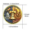 1776-2026 USA 250th Anniversary Commemorative Coin Set Liberty Bell Statue of Liberty Marines Independence Souvenir Gift (Style 9-1pc) view 3