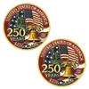 1776-2026 USA 250th Anniversary Commemorative Coin Set Liberty Bell Statue of Liberty Marines Independence Souvenir Gift (Style 6-1pc) view 2