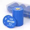200-1000 Custom Poker Chips for 16 Colors,Personalized Drink Tokens,Double Sided Full Color Print,Design Your Logo Text Images for Bar Party,Business Cards,Expedited Delivery Available (Blue) view 1