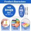 200-1000 Custom Poker Chips for 16 Colors,Personalized Drink Tokens,Double Sided Full Color Print,Design Your Logo Text Images for Bar Party,Business Cards,Expedited Delivery Available (Blue) view 2