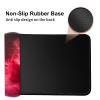 HGGJFLYX Playmat for MTG, 28x16 Inch for TCG Playmat with Non-Slip Rubber Base, Smooth Surface Stitched Edges, Magic Card Game Mat with Storage Bag, and Desk Mousepad, Red Ritual view 3