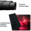 HGGJFLYX Playmat for MTG, 28x16 Inch for TCG Playmat with Non-Slip Rubber Base, Smooth Surface Stitched Edges, Magic Card Game Mat with Storage Bag, and Desk Mousepad, Red Ritual view 4