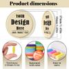 200-1000 Custom Poker Chips for 16 Colors,Personalized Drink Tokens,Double Sided Full Color Print,Design Your Logo Text Images for Bar Party,Business Cards,Expedited Delivery Available (Beige) view 2