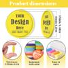 200-1000 Custom Poker Chips for 16 Colors,Personalized Drink Tokens,Double Sided Full Color Print,Design Your Logo Text Images for Bar Party,Business Cards,Expedited Delivery Available (Yellow) view 2