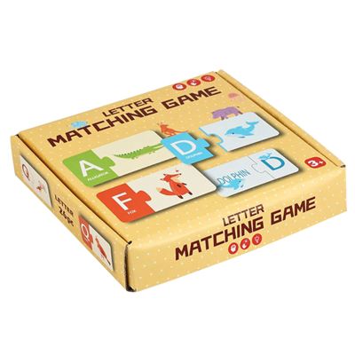 Alphabet Game - Learning Puzzle with Correcting Design, Flash Cards for Early Education, Durable Material with Colorful Print, Educational Toy for Kids Preschool Travel Use, 6.88 Inch