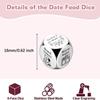 4Pcs Valentines Day Gifts Date Night Decision Dice Date Night Gift for Boyfriend Girlfriend Food Dice for Him Her Anniversary Day Gifts for Wife Husband Wedding Birthday Bachelorette for Bride view 3