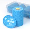 200-1000 Custom Poker Chips for 16 Colors,Personalized Drink Tokens,Double Sided Full Color Print,Design Your Logo Text Images for Bar Party,Business Cards,Expedited Delivery Available (Light Blue) view 1