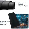 HGGJFLYX Playmat for MTG, 28x16 Inch for TCG Playmat with Non-Slip Rubber Base, Smooth Surface Stitched Edges, Magic Card Game Mat with Storage Bag, and Desk Mousepad, Pumpkin Skull Bat view 4