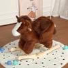 KEIKI Horse Ride-On Rocking with Lullaby Song, Hand Puppets, Safety Belt, Plush Rocking Horse for Ages 1-3, Interactive Kids Rocker, Brown view 1