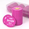 200-1000 Custom Poker Chips for 16 Colors,Personalized Drink Tokens,Double Sided Full Color Print,Design Your Logo Text Images for Bar Party,Business Cards,Expedited Delivery Available (Rose Red) view 1