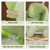KEIKI Dinosaur Ride-On Rocking with Lullaby Song, Hand Puppets, Safety Belt, Plush Rocking Horse for Ages 1-3, Interactive Kids Rocker, Green view 3