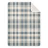 Haskirky Retro Blue Plaid Baby Blanket, Cozy Super Soft Warm Baby Blankets for Unisex Boys Girls Breathable Newborn Receiving Blanket 30 x 40 Inch view 1