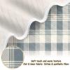 Haskirky Retro Blue Plaid Baby Blanket, Cozy Super Soft Warm Baby Blankets for Unisex Boys Girls Breathable Newborn Receiving Blanket 30 x 40 Inch view 2
