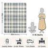 Haskirky Retro Blue Plaid Baby Blanket, Cozy Super Soft Warm Baby Blankets for Unisex Boys Girls Breathable Newborn Receiving Blanket 30 x 40 Inch view 3