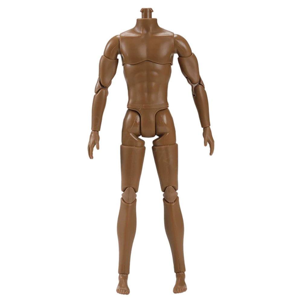 1/6 Scale Action Figure Multi Jointed Movable Male Muscular Action Figure Body Display Model for DIY Collectors and Artists for Collections, Brown