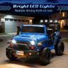 24V Ride on Toys for Big Kids, 2 Seater Ride on Cars with Remote Control, 400W Motor, Ride on Truck w/ 20in Wide Seat, 3 Speeds, Lights, Bluetooth, Electric Car for Kids 3-8, Capacity 110 lb-Blue view 2