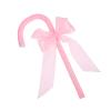 Cosplay Cane Prop 35x15x5cm Christmas Walking Bowknot Cane Prop Stick PP Stage Costume Canes Props Stick with Bowknot Walking Canes for Halloween Valentines Day Cosplay view 1
