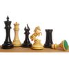 4.5" Incitatus Luxury Staunton Chess Set Chess Pieces Only - Triple Weighted - Ebony Wood view 1